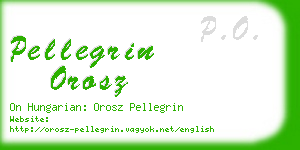 pellegrin orosz business card
